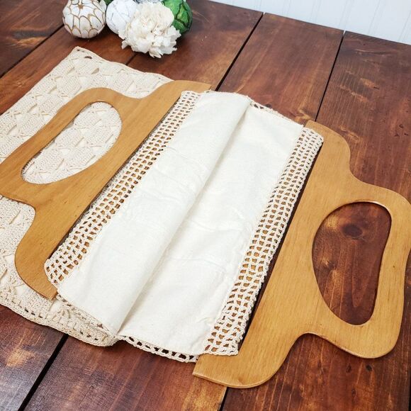 Vintage Handmade Crochet Bag - Picture 9 of 9